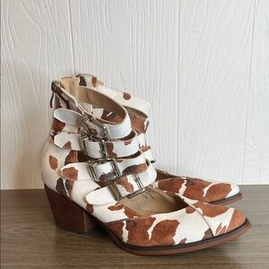 Arider Girl Eleven Cow Print Ankle Boot 7.5